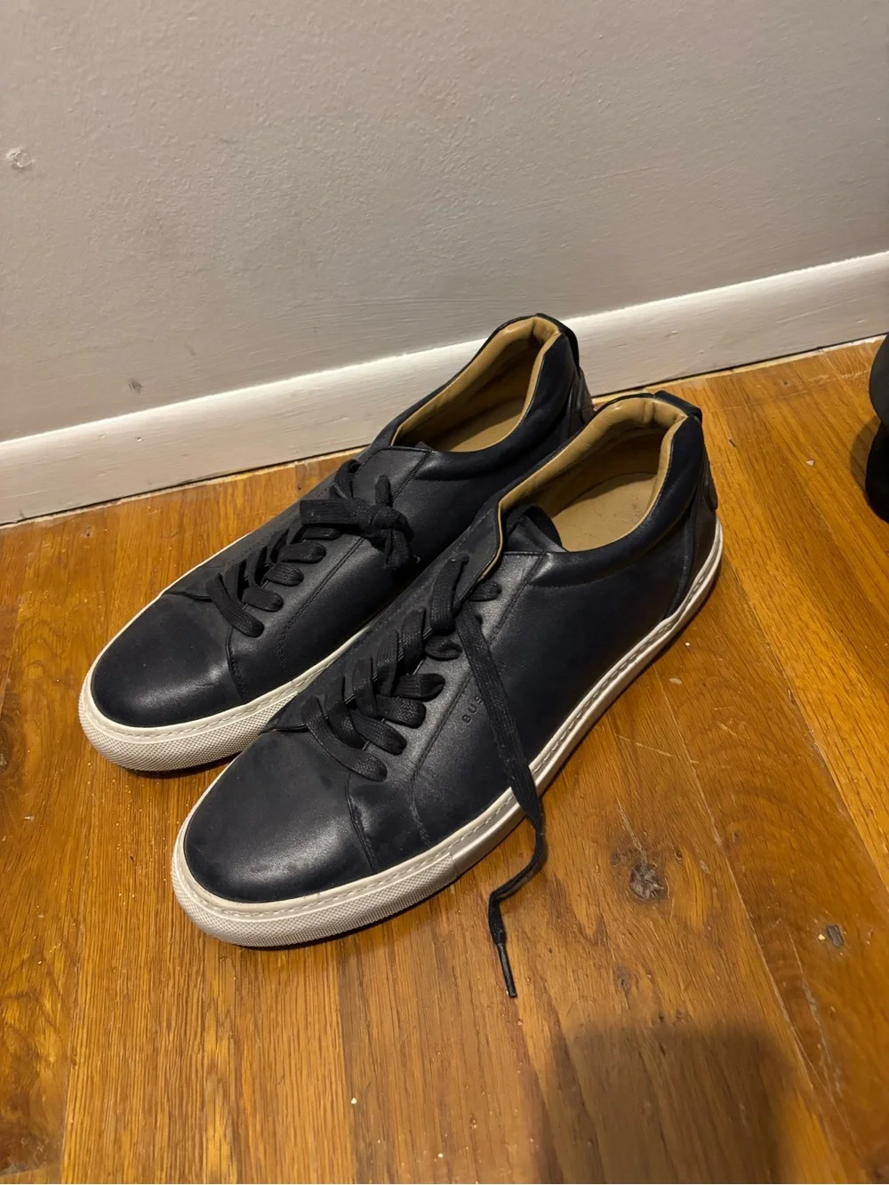 Buscemi Men's Casual Leather Sneakers - Dark Blue